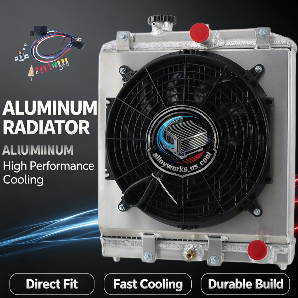 4 ROW RADIATOR+SHROUD FAN FOR 92-00 HONDA CIVIC EG EK/DEL SOL/INTEGRA MT