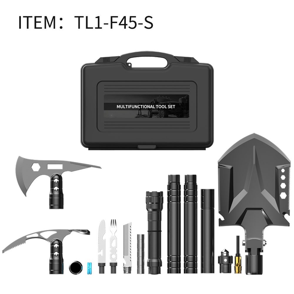 Multifunctional Foldable Tactical Shovel Emergency Tool for Camping (TL1-F45-S) Multifunctional Foldable Tactical Shovel Emergency Tool for Camping (TL1-F45-S)