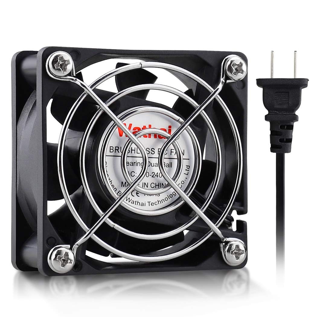 Wathai EC AC Axial Brushless Cooling Fan 110V 120V Dual Ball 60mm x 25mm | 110V