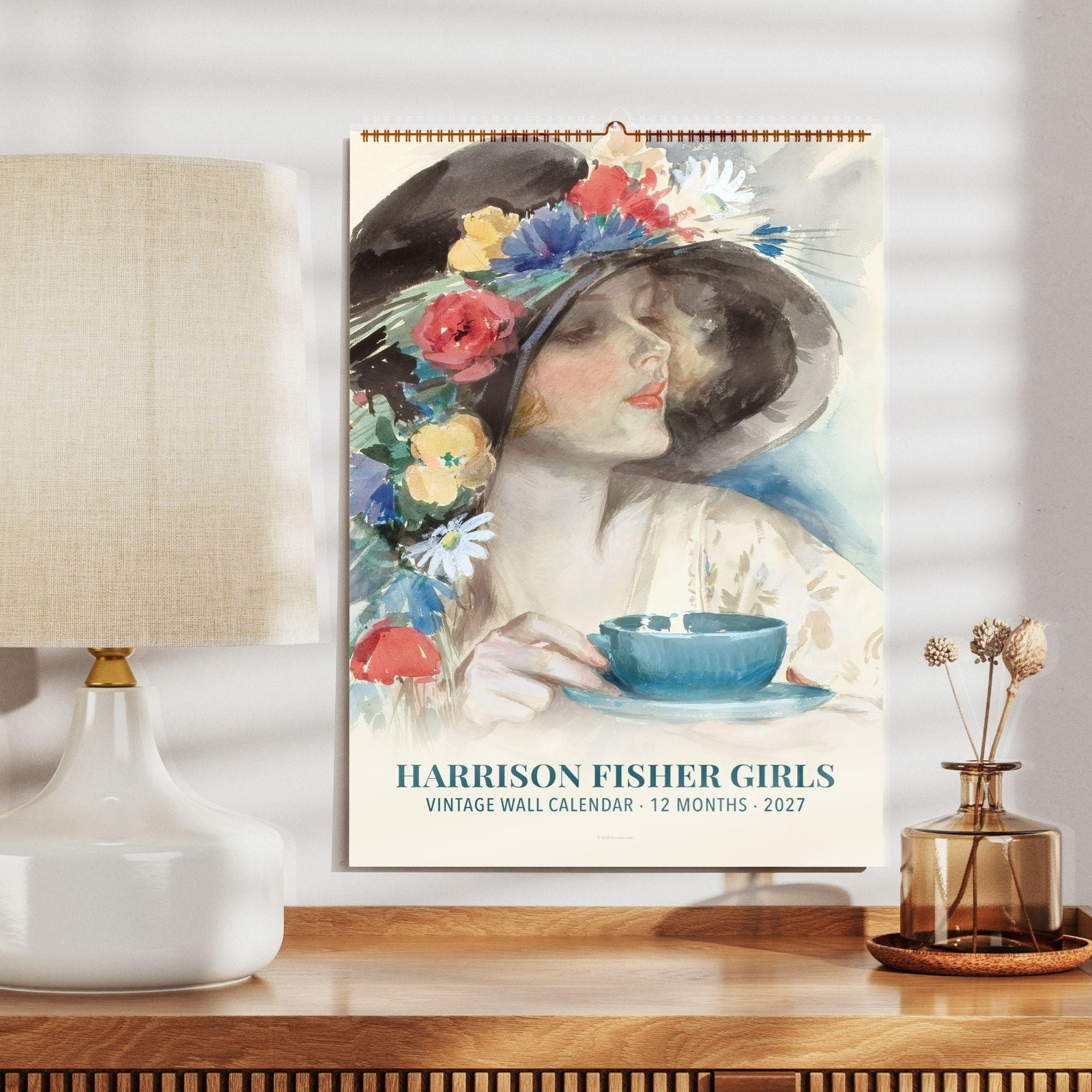 2027 Harrison Fisher Girls Wall Calendar – Vintage Art Print, 11 2027 Harrison Fisher Girls Wall Calendar – Vintage Art Print, 11