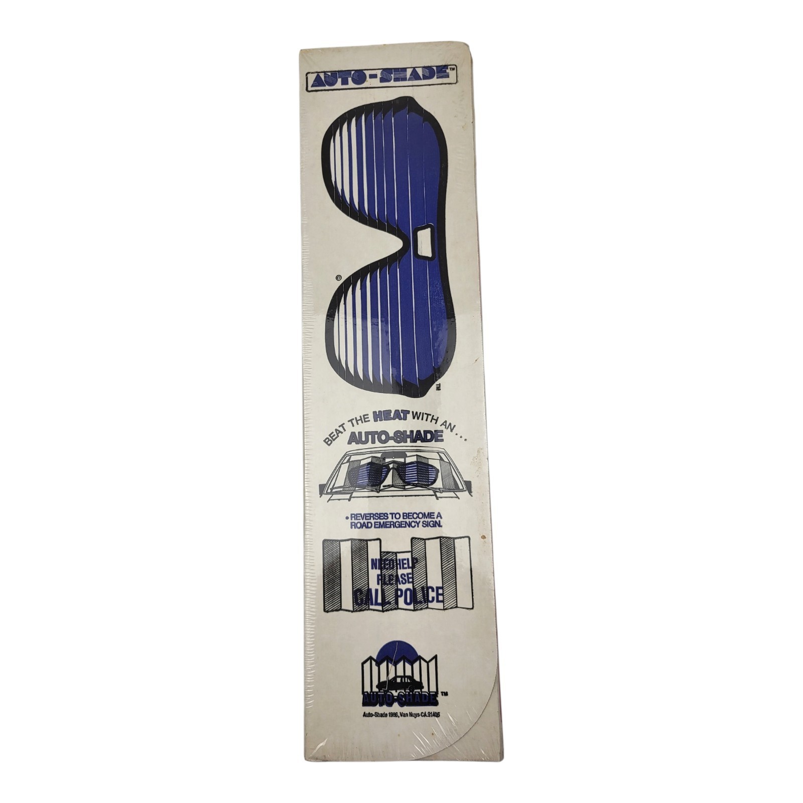 Vintage NOS Cardboard Sun Windshield Visor Auto-Shade 1986 Sunshade Sunglasses Vintage NOS Cardboard Sun Windshield Visor Auto-Shade 1986 Sunshade Sunglasses