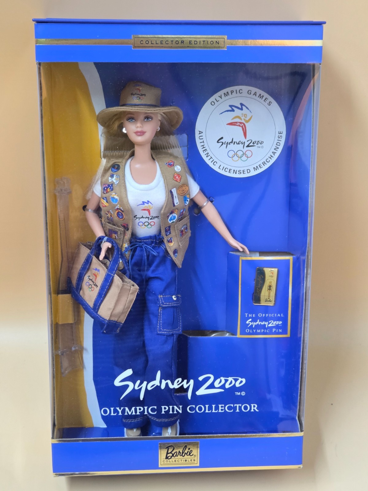1999 Mattel Olympic Pin Collector Barbie Collector Edition #25644 NRFB