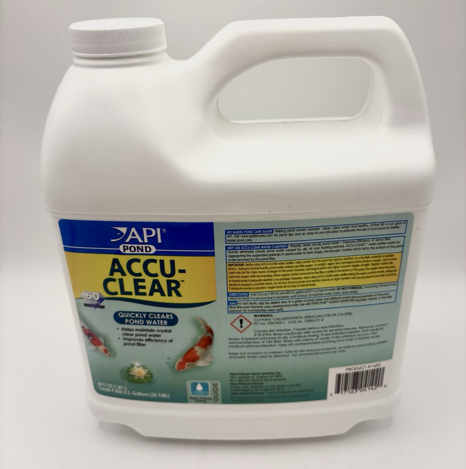 API Pond Accu-Clear 64 oz Pond Water Clarifier for Clear Pond Water Treatment