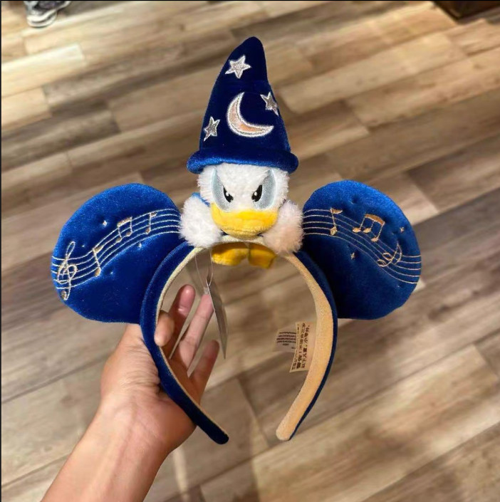 Authentic 2026 HK Disney  Mickey\'s PhilharMagic Ear Magician Donald Headband