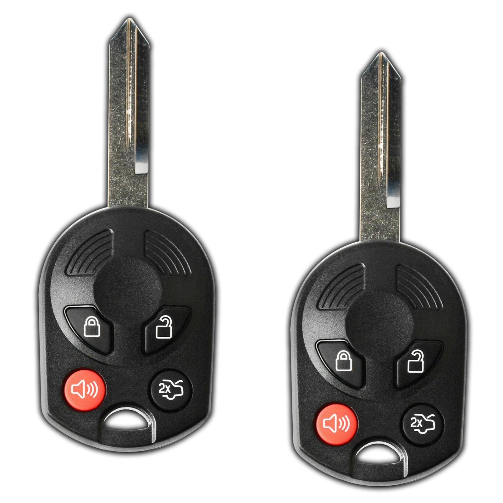 2 Uncut Car Remote Head Ignition Key Keyless Entry For OUCD6000022 Fob