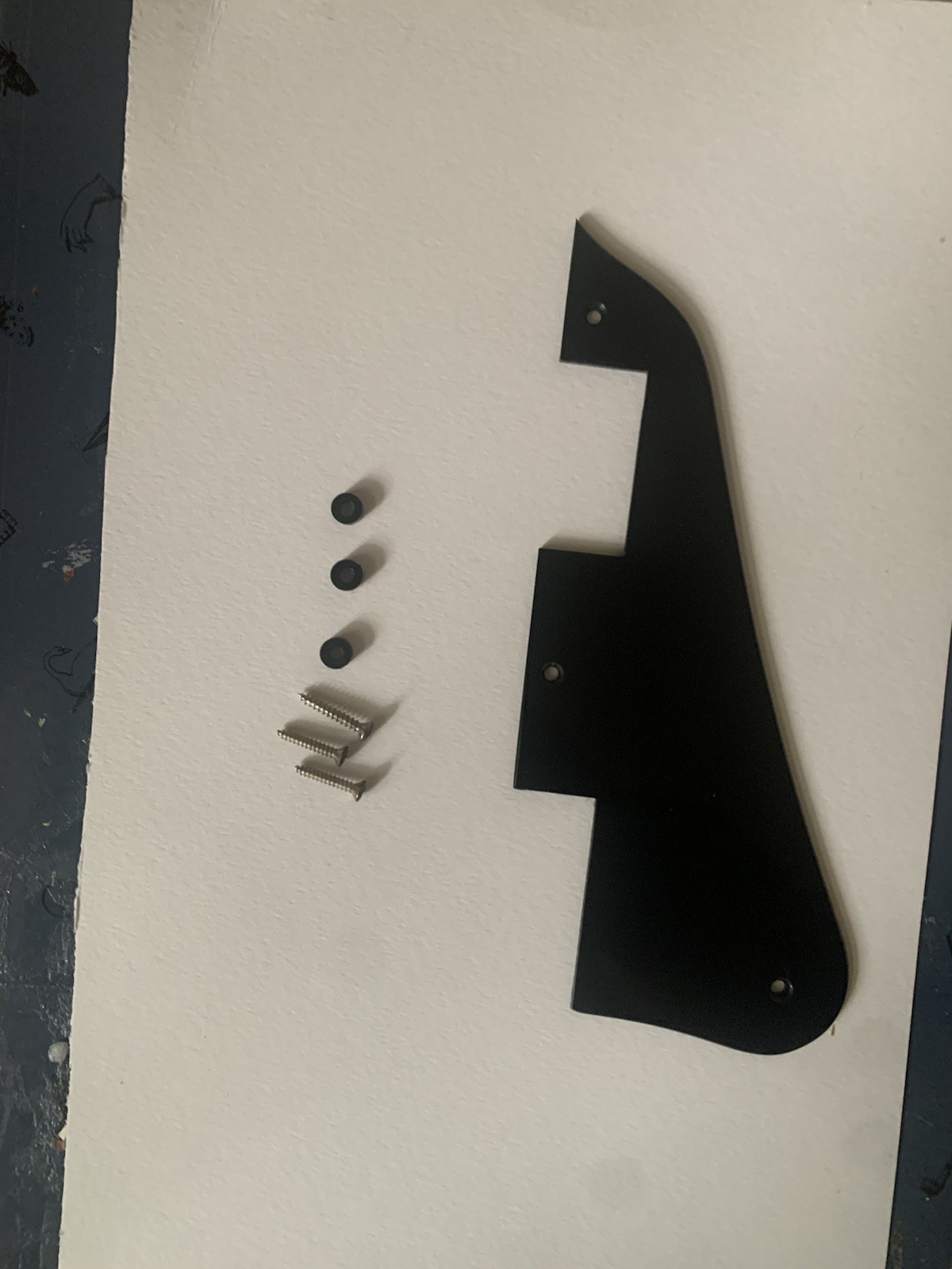 Vintage gibson sg ll 1972 black plastic pickguard