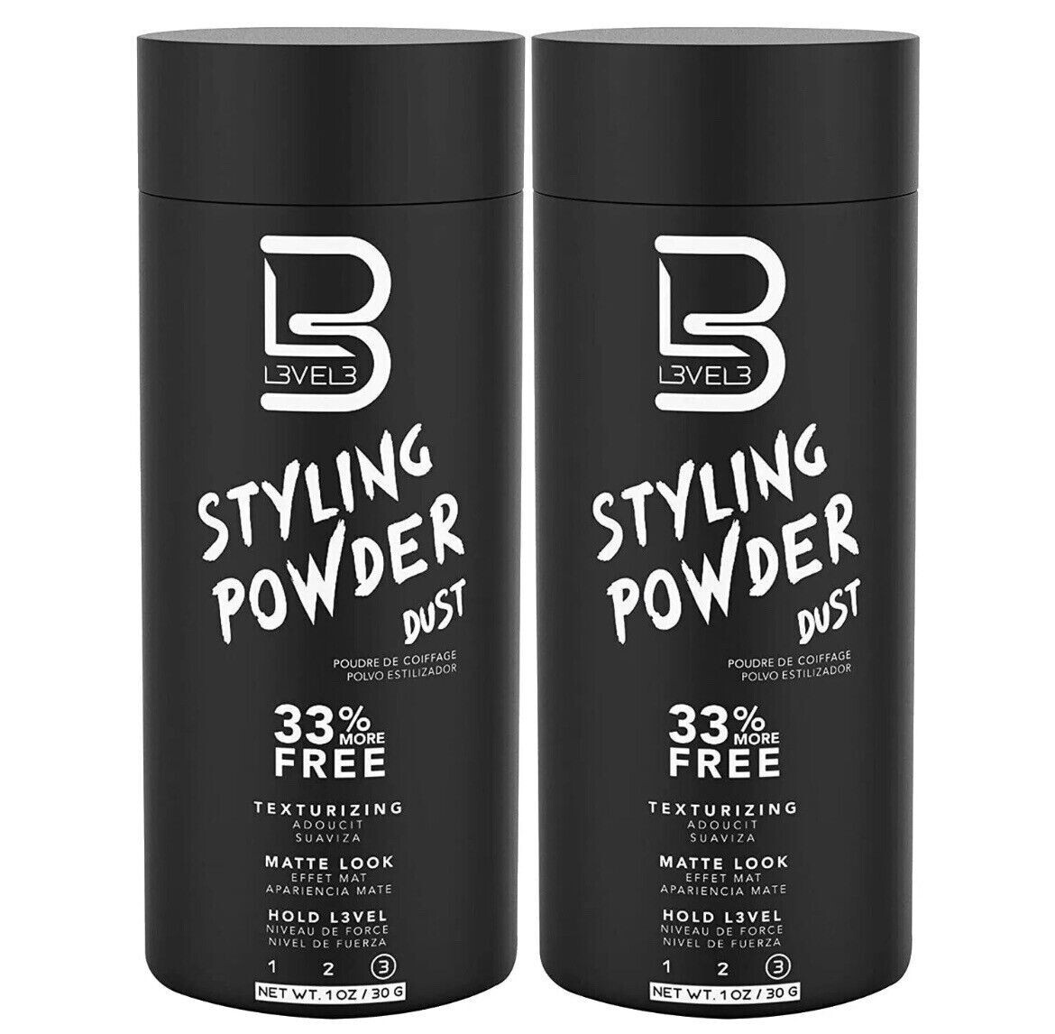 L3VEL3 Styling Powder Dust /Texturizing/Matte Look/Hold Level 3 -2PACK L3VEL3 Styling Powder Dust /Texturizing/Matte Look/Hold Level 3 -2PACK