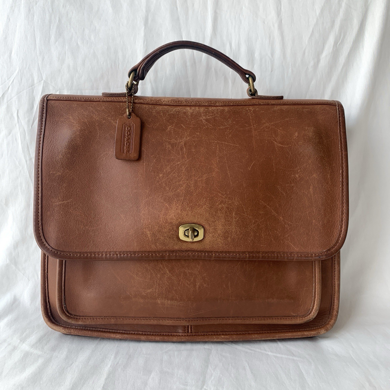 Vintage Coach Colebrooke Case 5181 British Tan Leather Bag Made In USA 1996 Vintage Coach Colebrooke Case 5181 British Tan Leather Bag Made In USA 1996