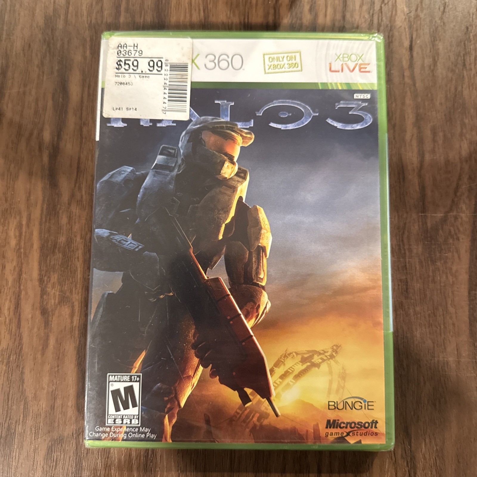 Halo 3 (Xbox 360) NEW, SEALED (minor tear, top of box)