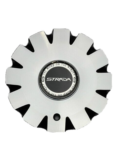 Strada Black And Machined Wheel Center Cap C-1093-3 C-STRA-1