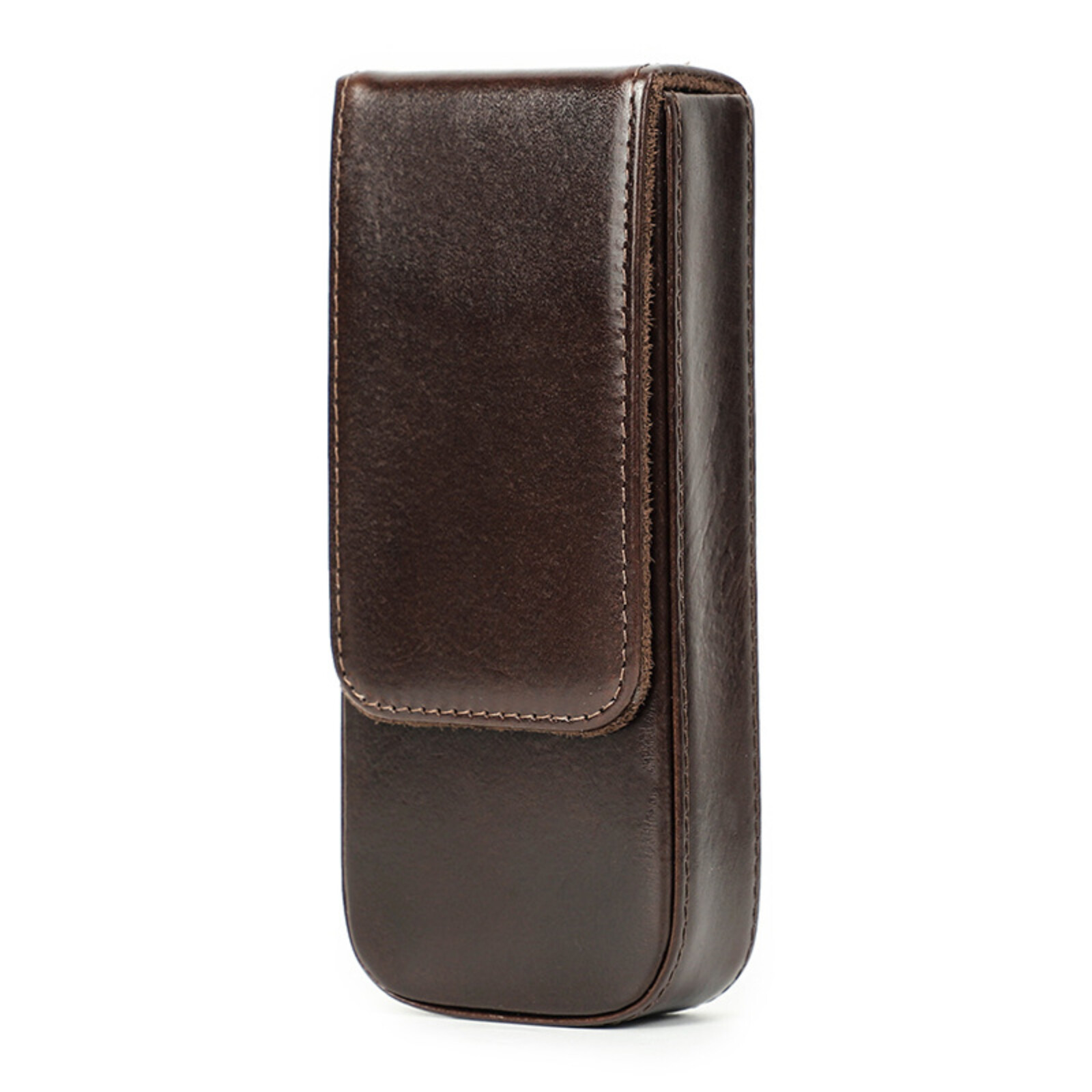 Handmade Leather 3 Pen Holder Magnetic Closure Fountain Pen Storage Case Handmade Leather 3 Pen Holder Magnetic Closure Fountain Pen Storage Case