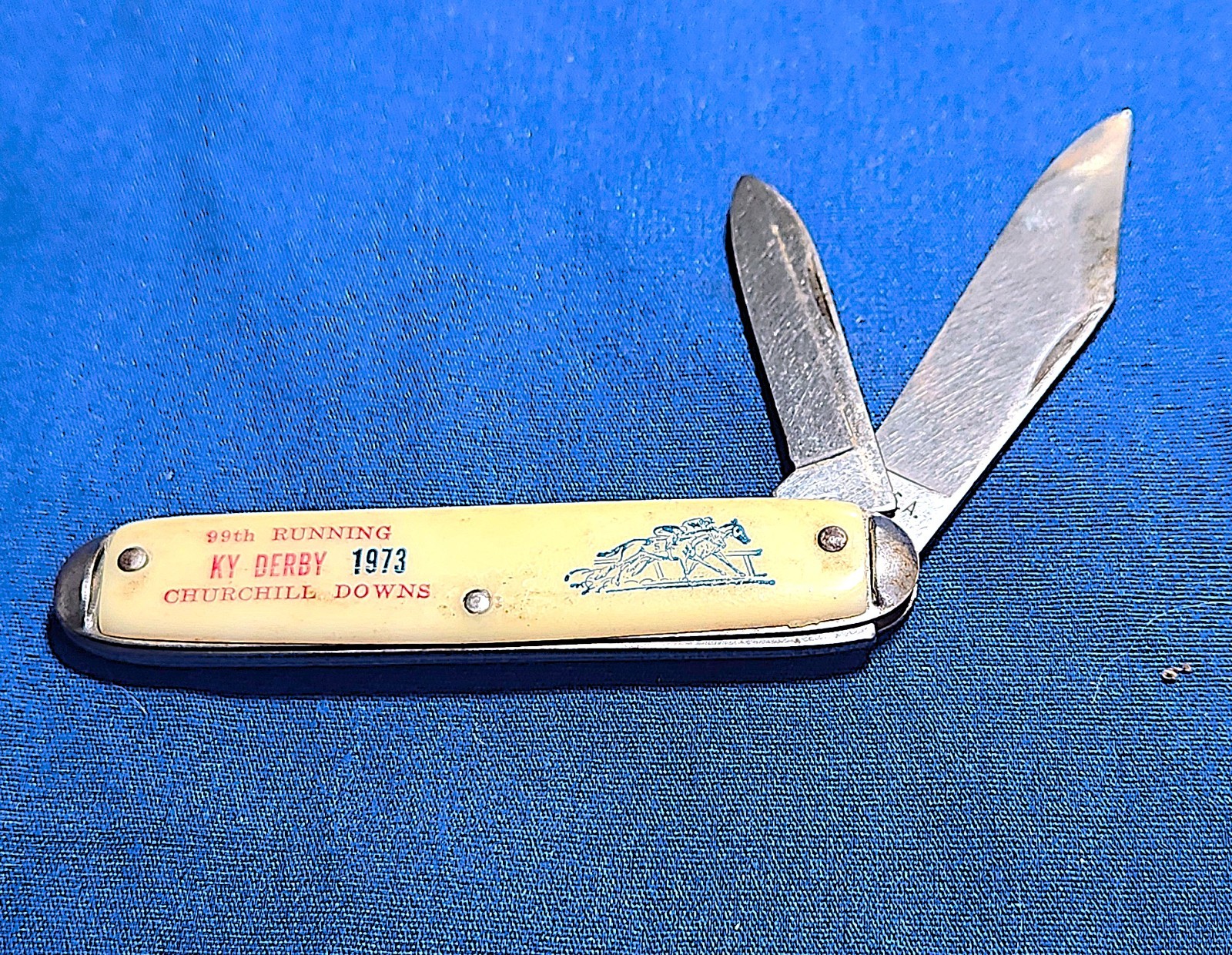 RARE 1973 KENTUCKY DERBY POCKET KNIFE (SECRETARIAT's) triple crown year RARE RARE 1973 KENTUCKY DERBY POCKET KNIFE (SECRETARIAT's) triple crown year RARE