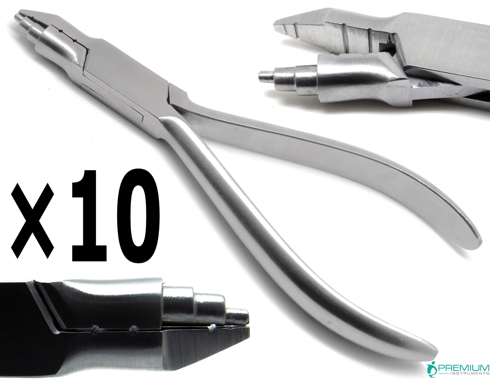 10 Pcs Young Pliers Dental Orthodontics Wire Bending Stainless Steel Instruments