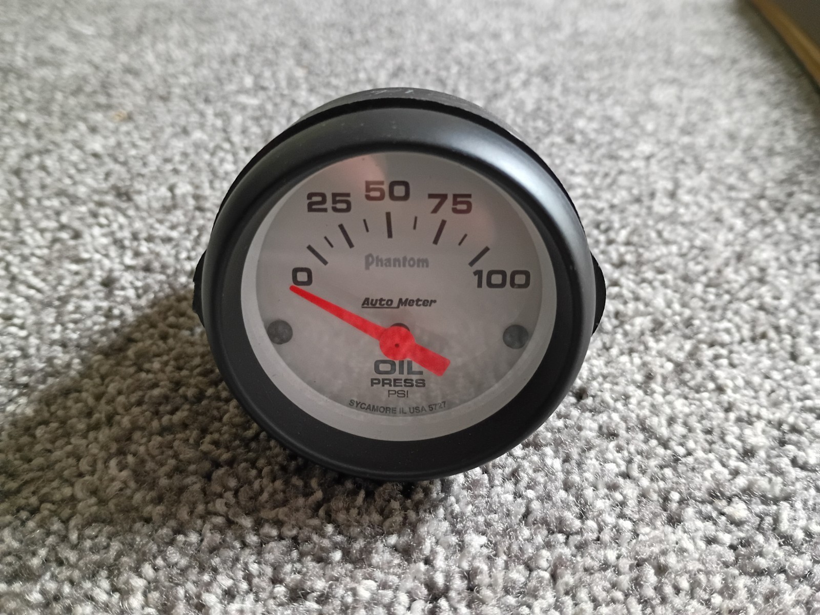 Auto Meter 5727 Phantom Oil Pressure Gauge Electric 0-100 PSI 2 -1/16