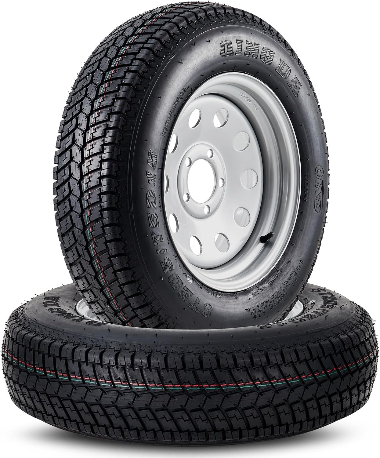 2Pcs Trailer Wheels ST205/75D15 Tires 15\ 2Pcs Trailer Wheels ST205/75D15 Tires 15\