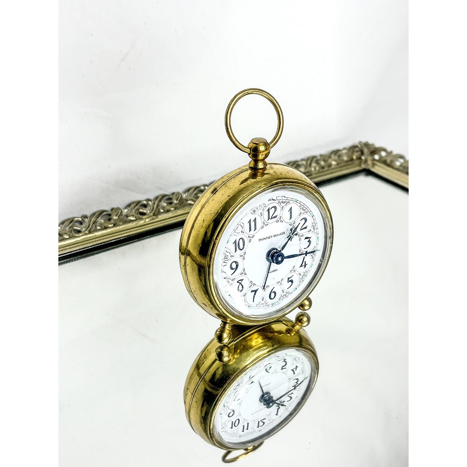 Rare Vintage Phinney Walker Single Bell Alarm Clock Made in Germany