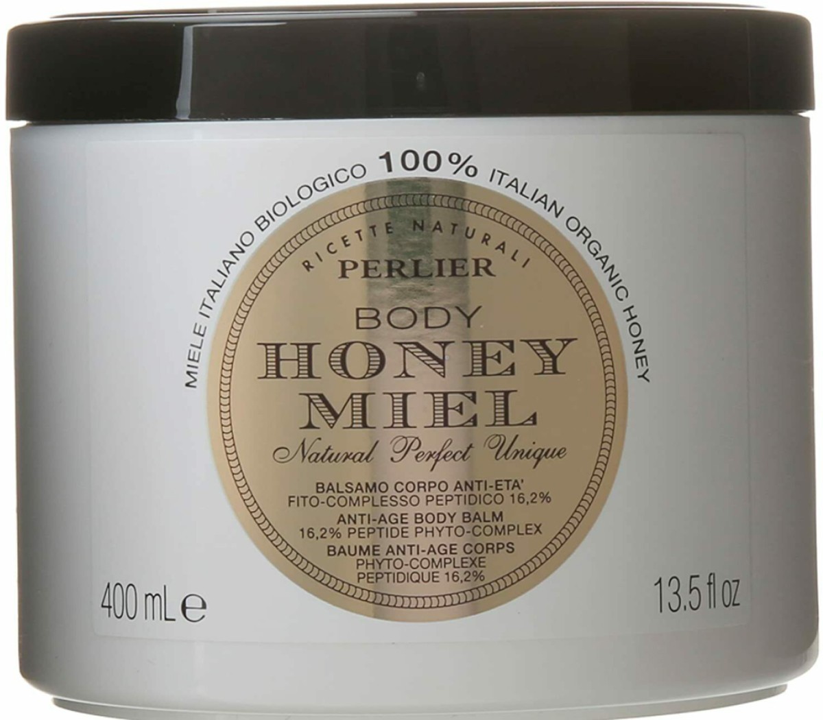 Perlier Honey Miel Anti Aging Body Balm Cream  100% Organic Italian Honey 13.5oz