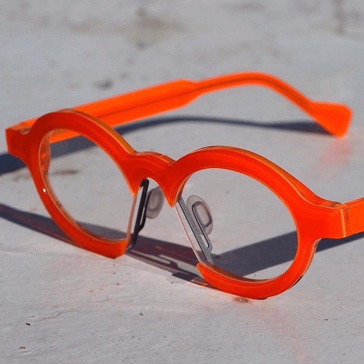 Theo James 16 14 45mm Brilliant Orange Eyeglasses  Frames Belgium Unisex Like NU