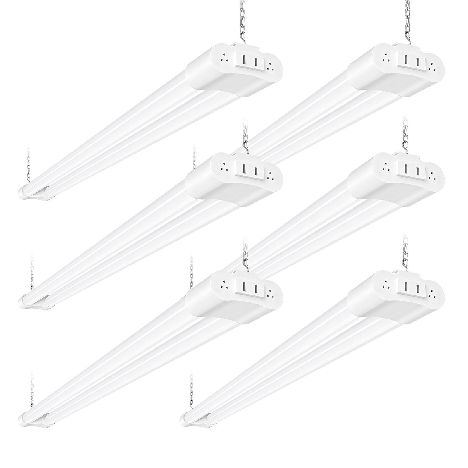 1-20Pack 4FT Linkable LED Shop Light for Garage, 5000lm, 42W Utility Light White 1-20Pack 4FT Linkable LED Shop Light for Garage, 5000lm, 42W Utility Light White
