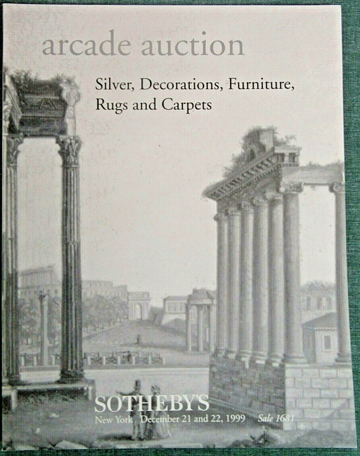 Sotheby's Auction Catalog Silver Decorations Furniture Rugs Carpet Art Sculpture