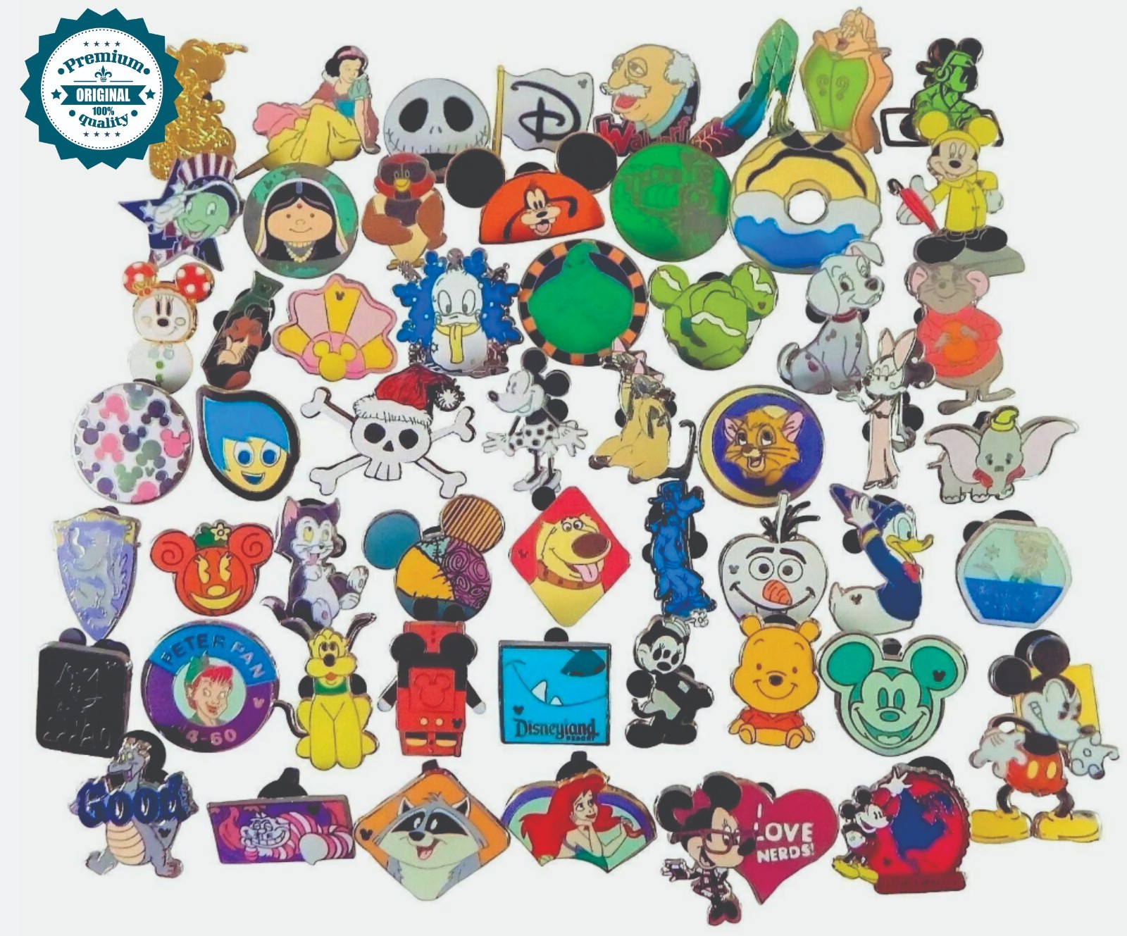 Enamel Pins Bulk Lot 20 30 50 80pcs Cartoon Brooch Lapel Pin Backpack Hat Badge