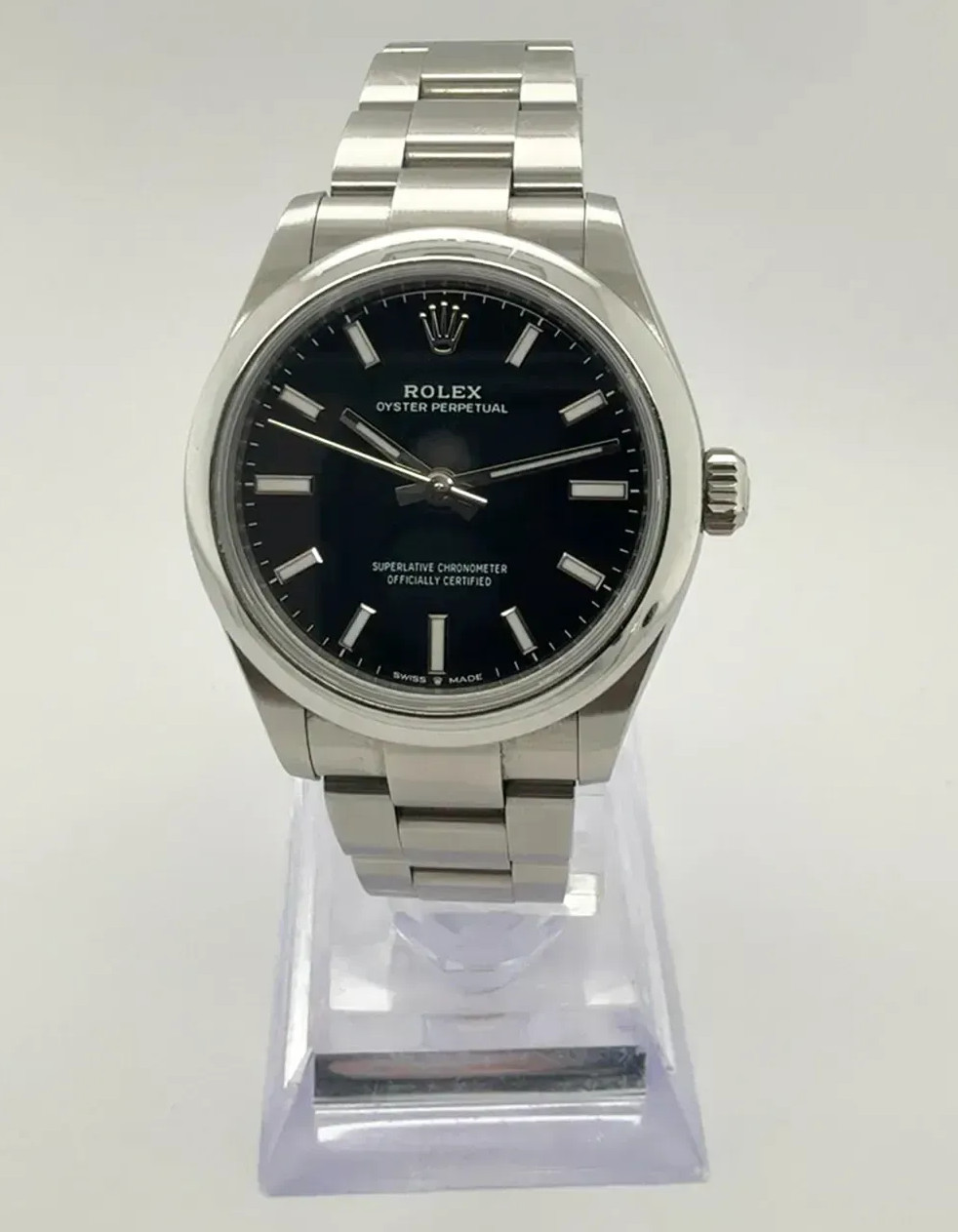 2025 Rolex Oyster Perpetual 31 277200-0016 Black Lacquer Full Set With Receipt