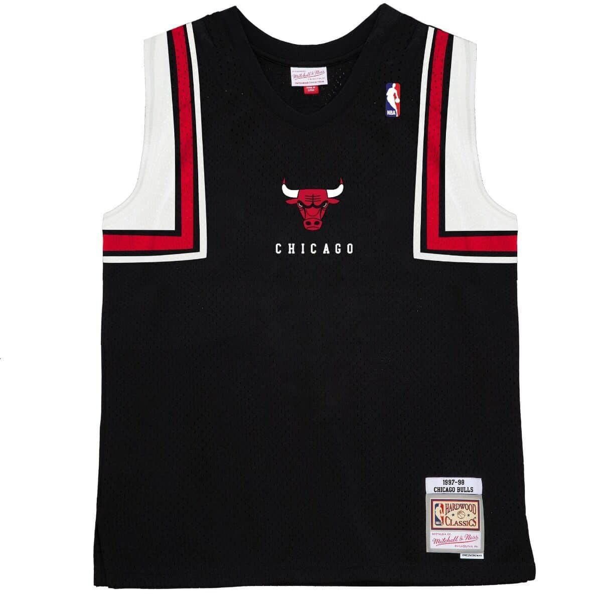 Mens Mitchell & Ness NBA AUTHENTIC SHOOTING SHIRT - CHICAGO BULLS 1997
