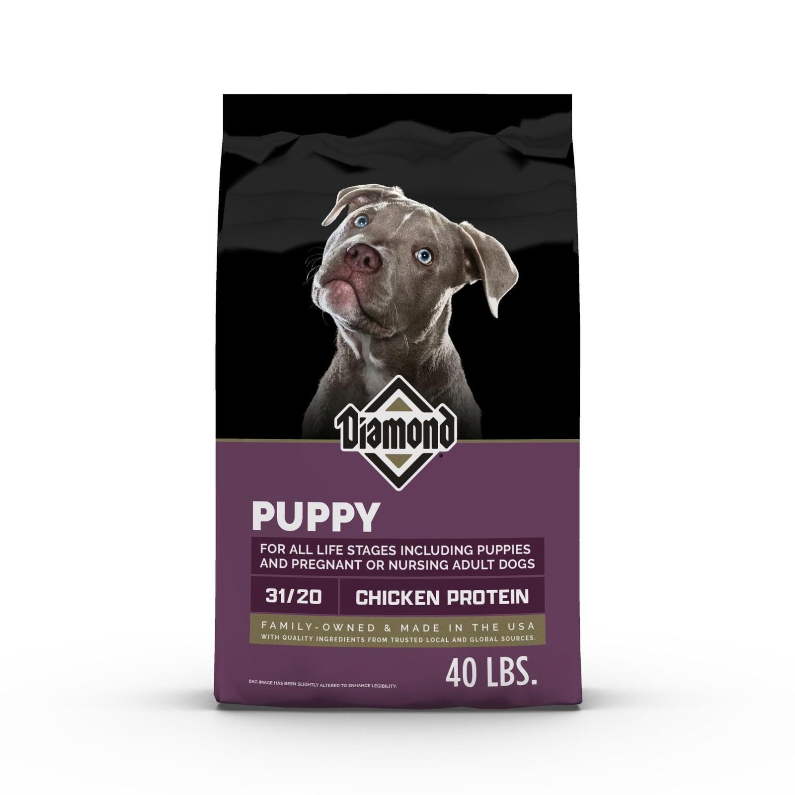 Diamond Puppy 31/20 High Protein Formula 40 Pound (Pack of 1), Multicolored