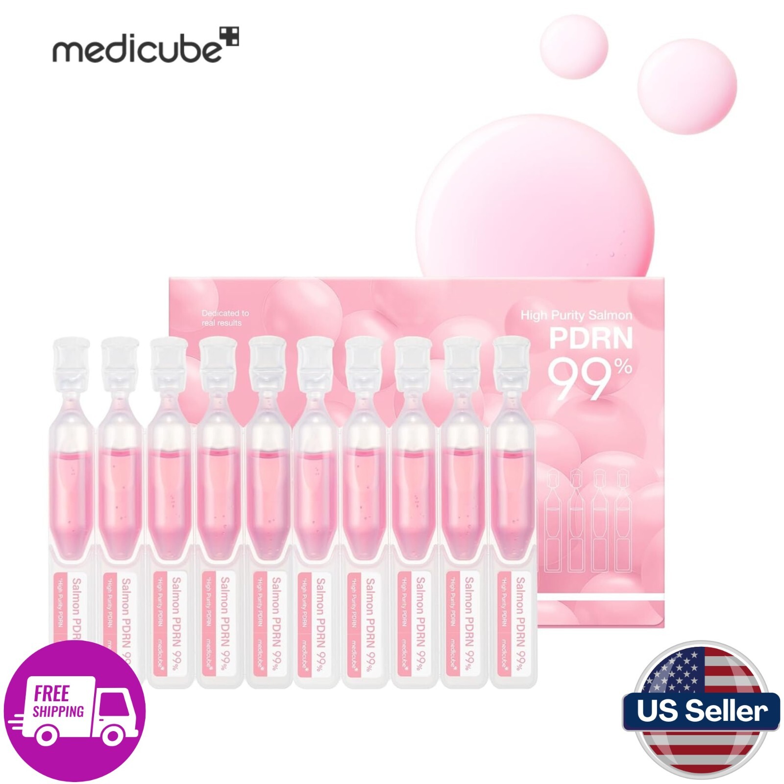 Medicube Salmon DNA PDRN Pink One Day Serum 99% Salmon DNA PDRN 0.05 fl.oz x 10 Medicube Salmon DNA PDRN Pink One Day Serum 99% Salmon DNA PDRN 0.05 fl.oz x 10