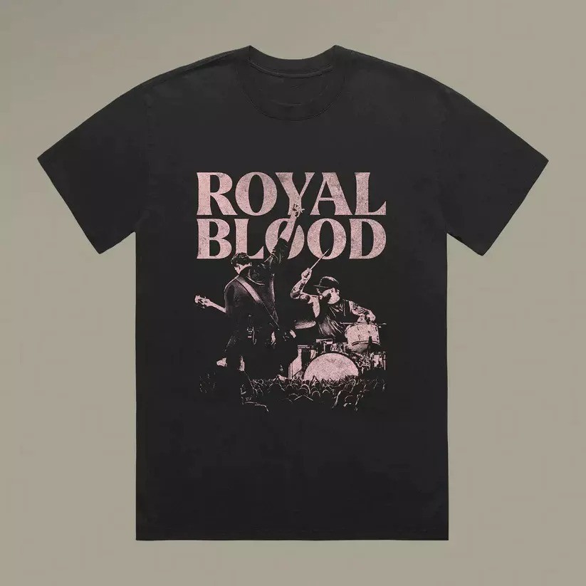 Vtg Royal Blood Band Live In Concert Unisex All Size Black Shirt