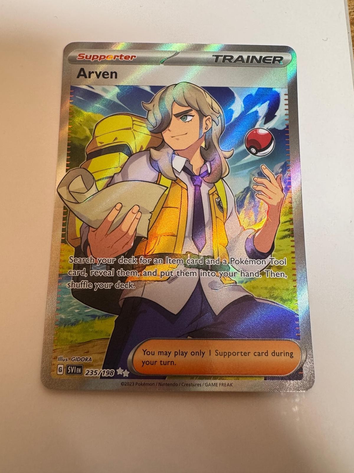 Pokemon tcg SV01: Scarlet & Violet Base Set #235/198 Arven