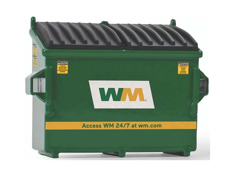 Refuse Trash Bin (Waste Management) Green 1:34 Model - First Gear 90-0169D Refuse Trash Bin (Waste Management) Green 1:34 Model - First Gear 90-0169D