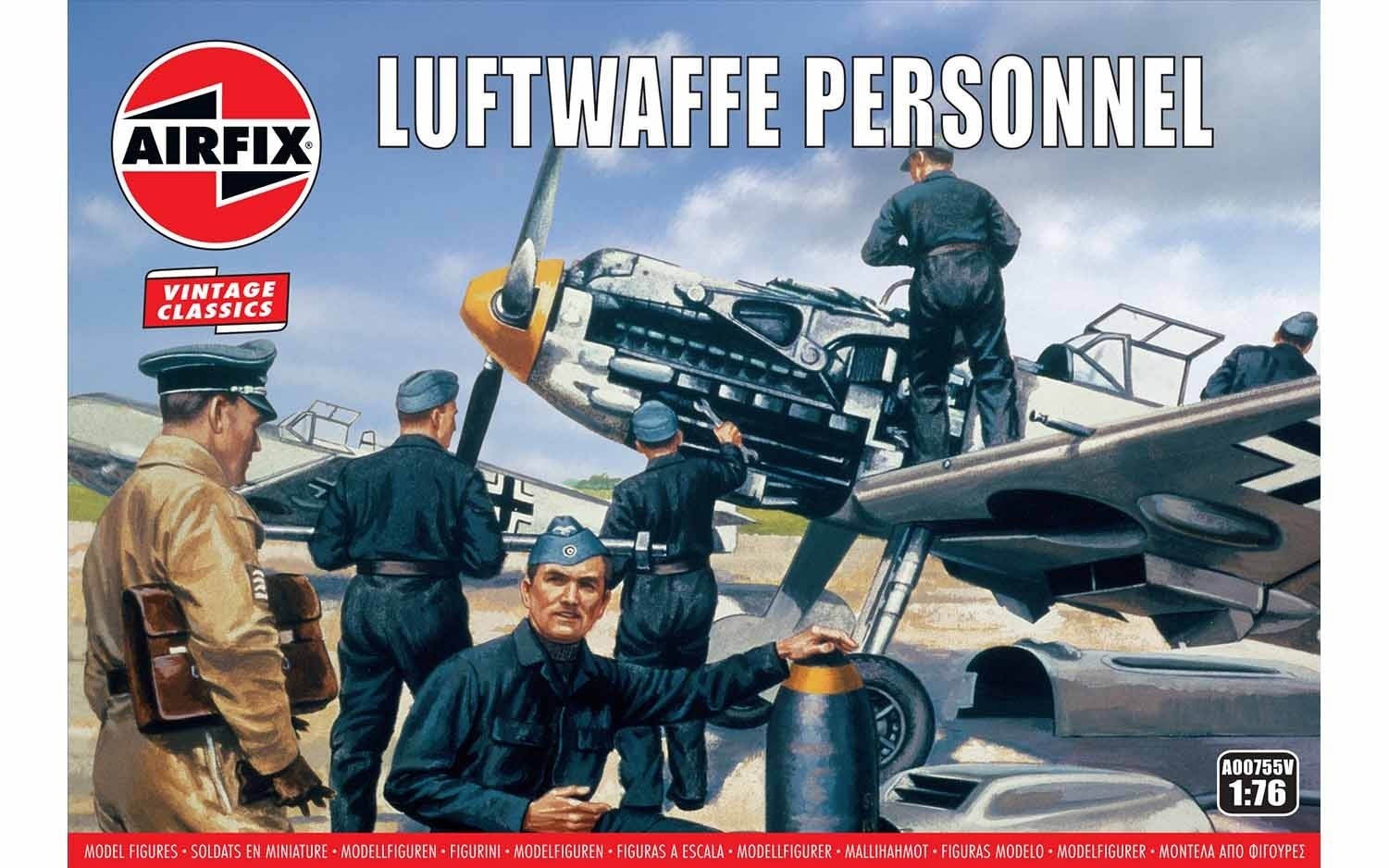 Airfix A00755V 1:72 Luftwaffe Personnel (WWII) Vintage Classic Series