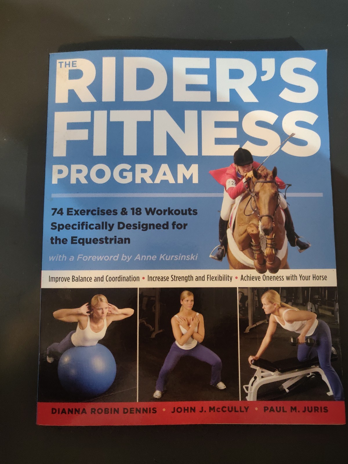 The Rider\'s Fitness Program 74 Exercises Equestrian Dennis McCully Juris 2004