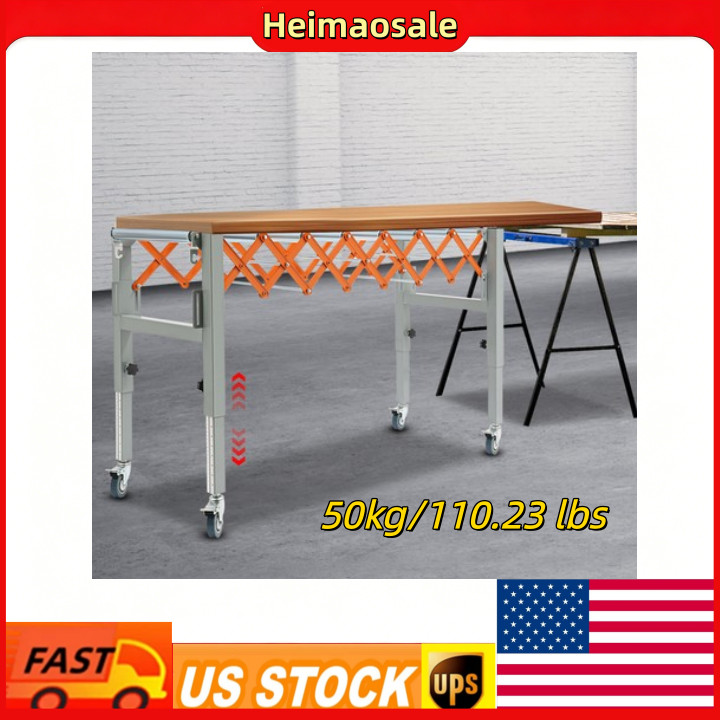 Adjustable Conveyor Roller Table with Scale Display Flexible Rotating Conveyor