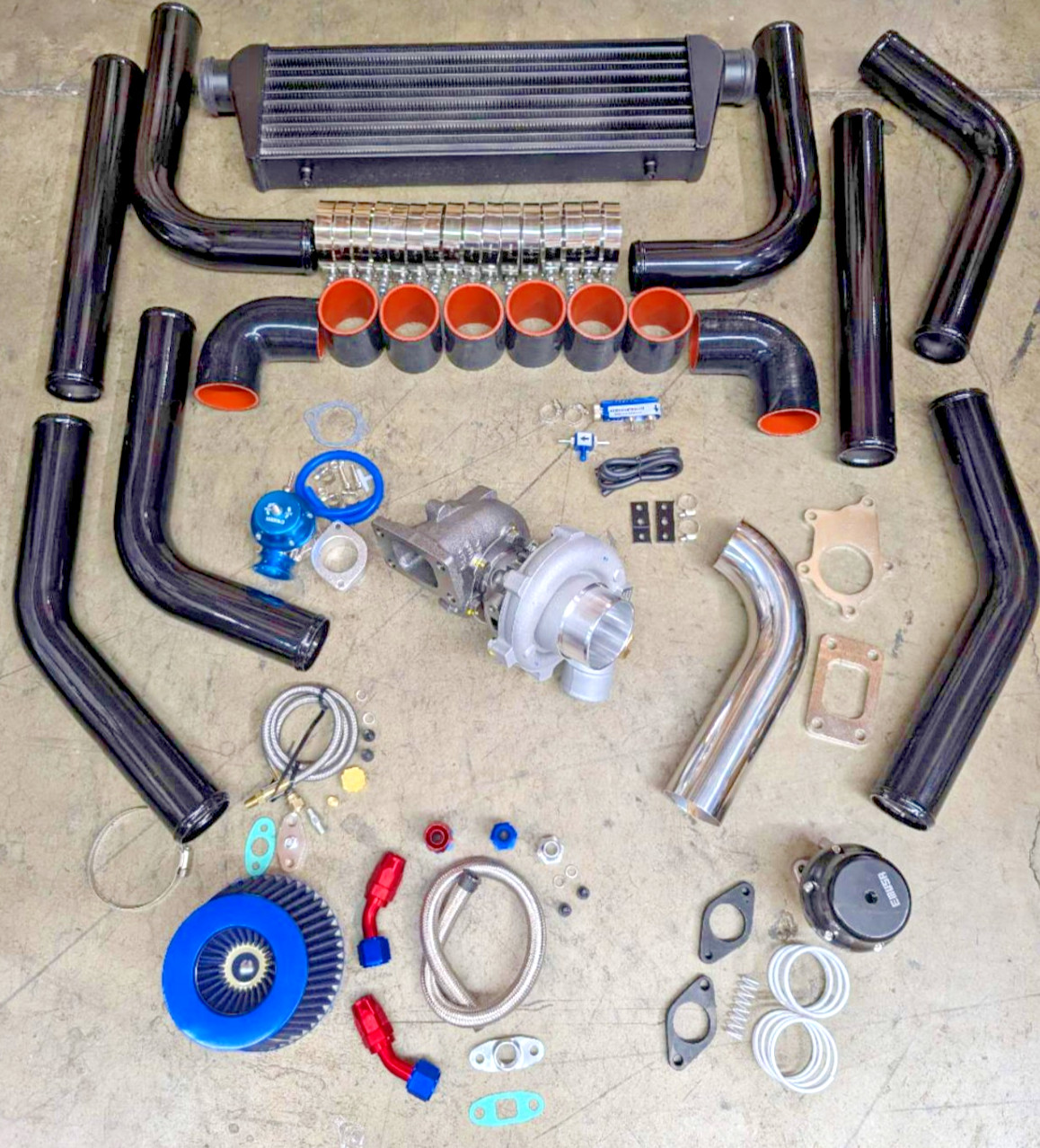 100HPS UPGRADE T3/T4 TURBO INTERCOOLER PIPING KIT CHEVY SMALL BIG BLOCK CAMARO