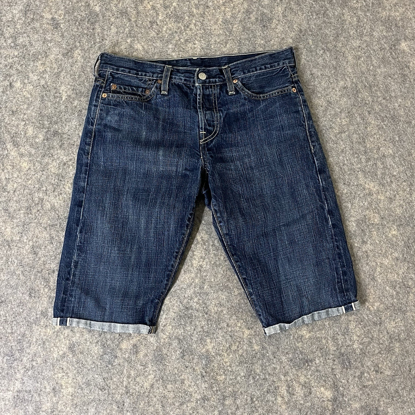 Levi’s 501 Shorts Men’s Waist 29 (31) Selvedge Capital E Jerky Tab Reproduction