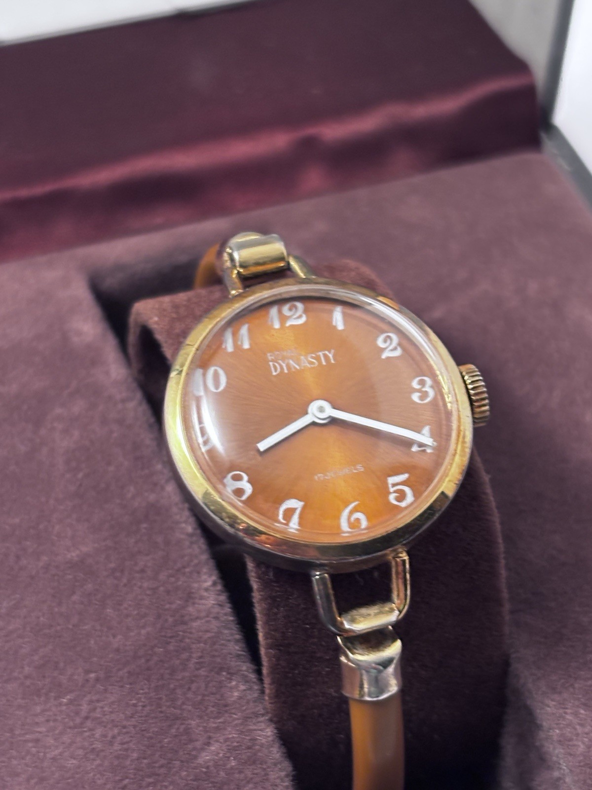 MCM Modernist Royal Dynasty Copper Tone Lady 17 Jewel Mechanical Wristwatch MCM Modernist Royal Dynasty Copper Tone Lady 17 Jewel Mechanical Wristwatch