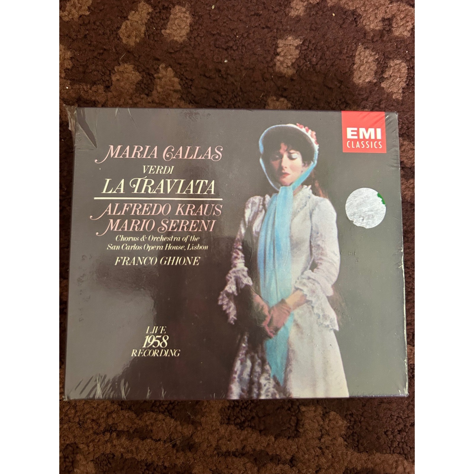 Maria Callas Verdi La Traviata Live 1958 Recording EMI Classics 2-CD Box Set New
