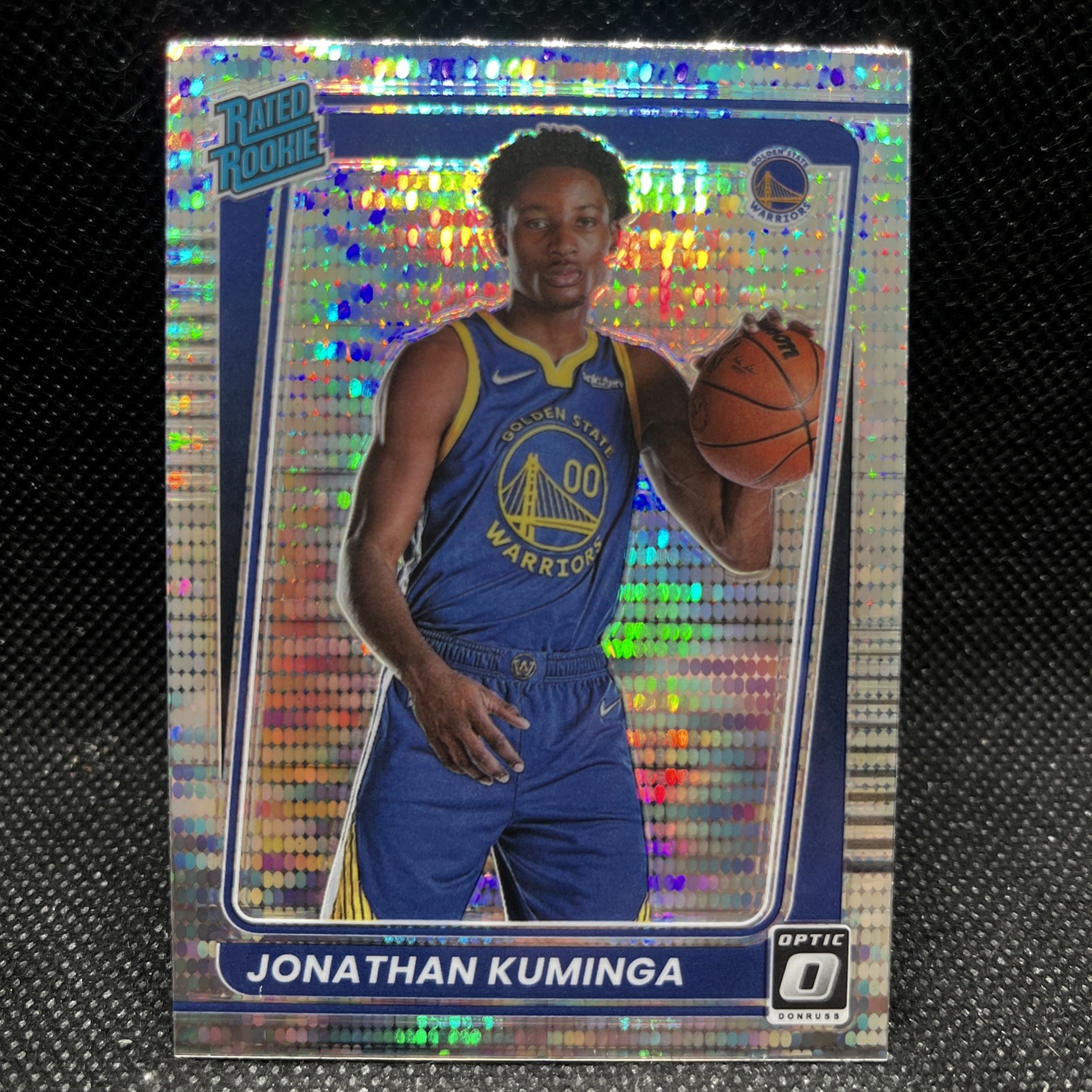 2021-22 Donruss Optic Jonathan Kuminga Rated Rookie Pulsar Prizm RC #190 2021-22 Donruss Optic Jonathan Kuminga Rated Rookie Pulsar Prizm RC #190