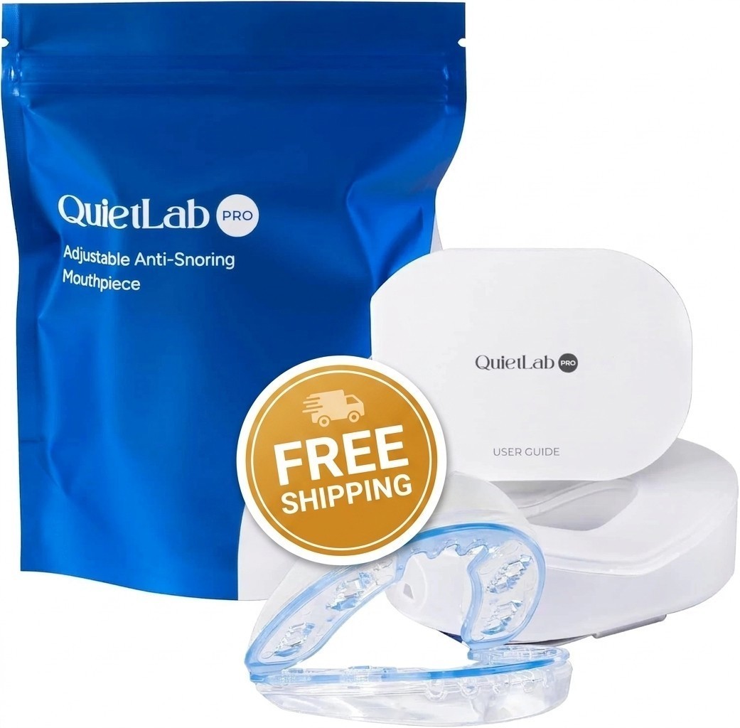 QuietLab Pro Adjustable Anti-Snoring Mouthpiece - BPA-Free Medical ing)