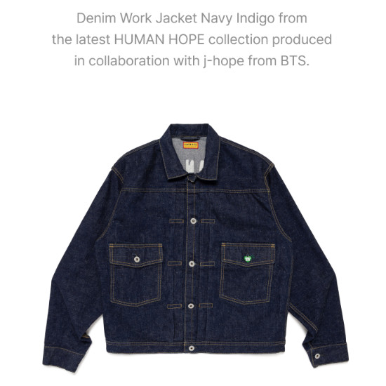 Pre-order BTS j-hope x HUMAN MADE Human Hope Official MD Jacket / T-shirt / etc Pre-order BTS j-hope x HUMAN MADE Human Hope Official MD Jacket / T-shirt / etc