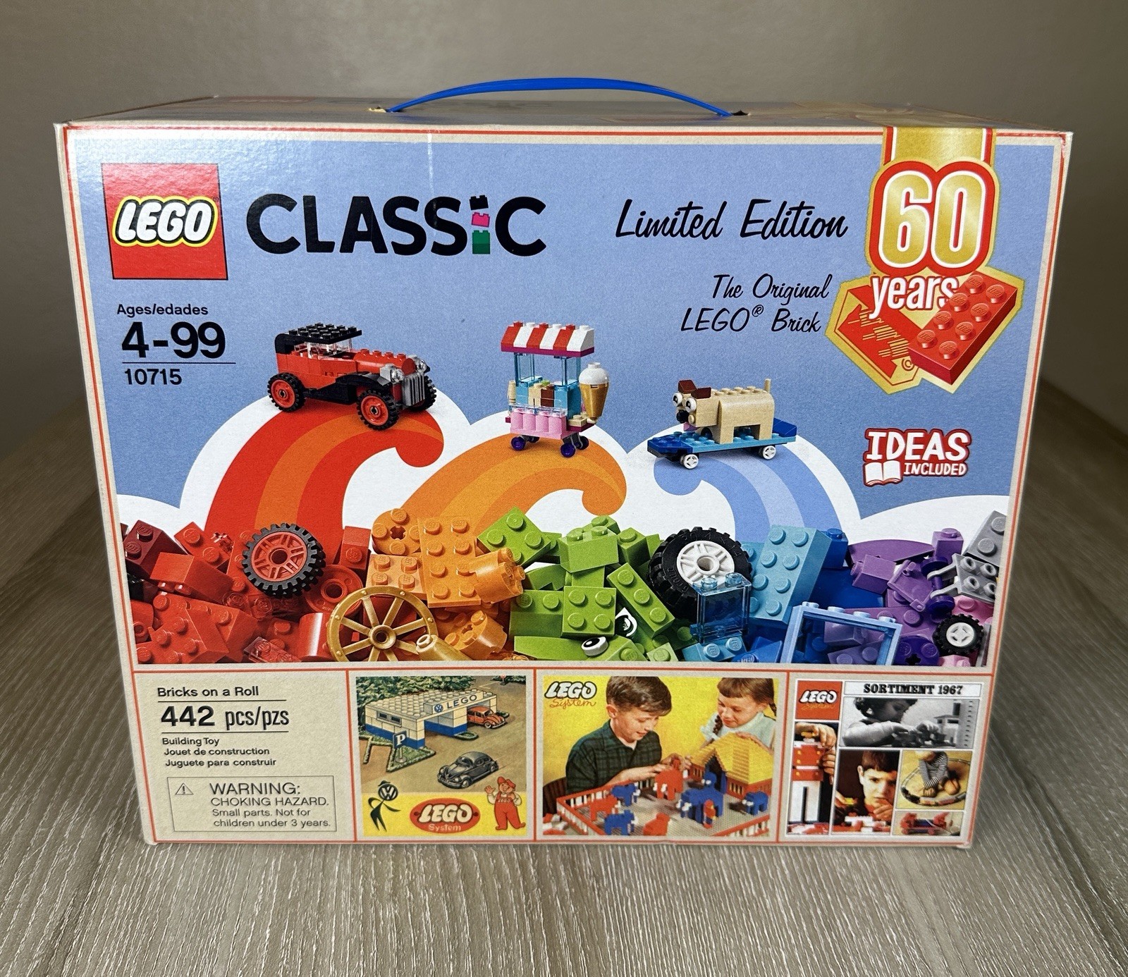 LEGO Classic 10715 Bricks on a Roll 60th Anniversary Limited Edition NEW Sealed