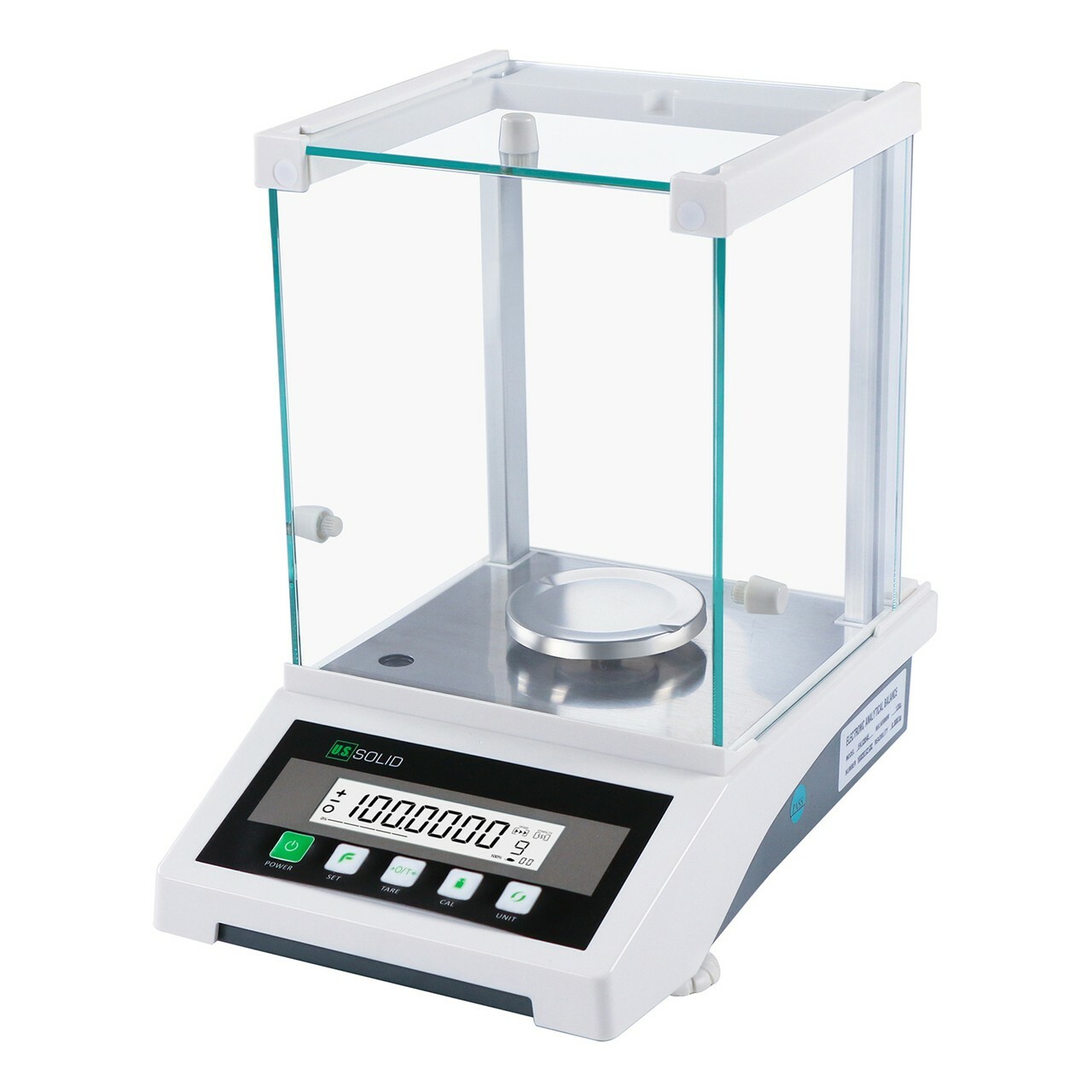 U.S. Solid Analytical Balance 120 x 0.0001 g 0.1mg Electronic Precision Scale