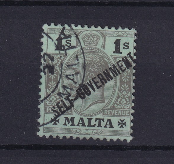 Malta KGV 1922 1/- Self Government SG110 Fine Used BP16567