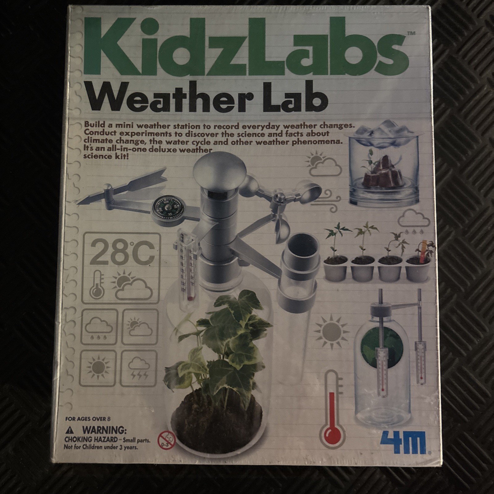 KidzLabs Weather Lab Educational Greenhouse Wind Lightning Water Acid Rain New KidzLabs Weather Lab Educational Greenhouse Wind Lightning Water Acid Rain New