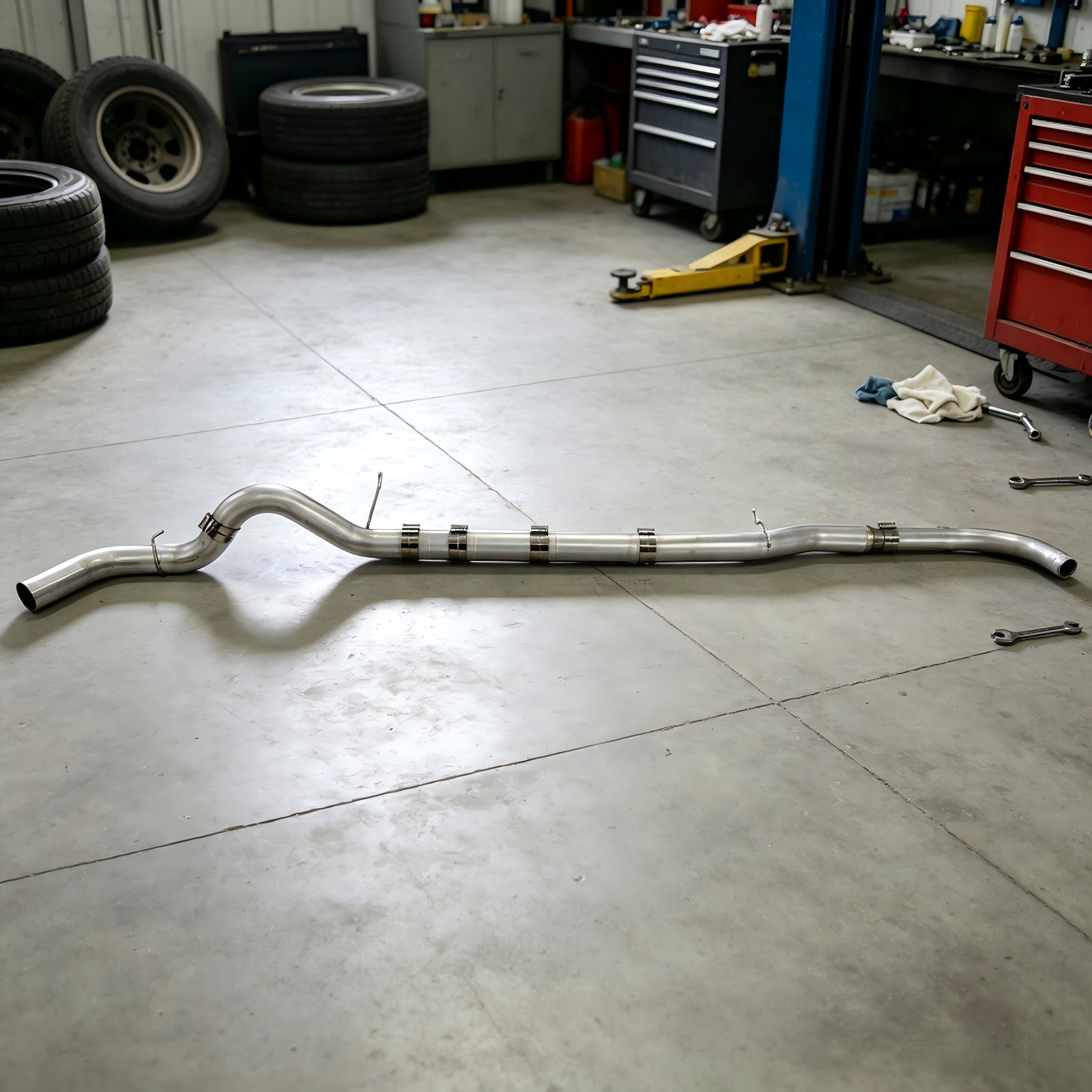 5'' Exhaust Pipe For Duramax 2011-2015 6.6L LML Dually Crew/Extended Cab 409SS