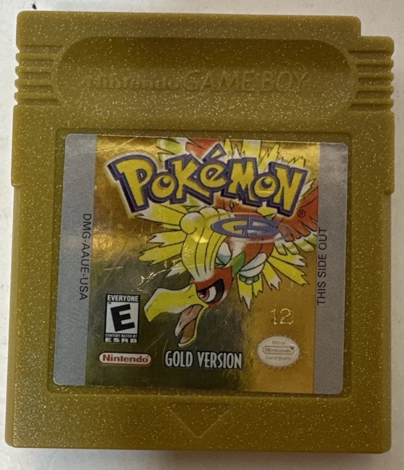 Pokémon Gold Version Game Boy Color Authentic Pokémon Gold Version Game Boy Color Authentic