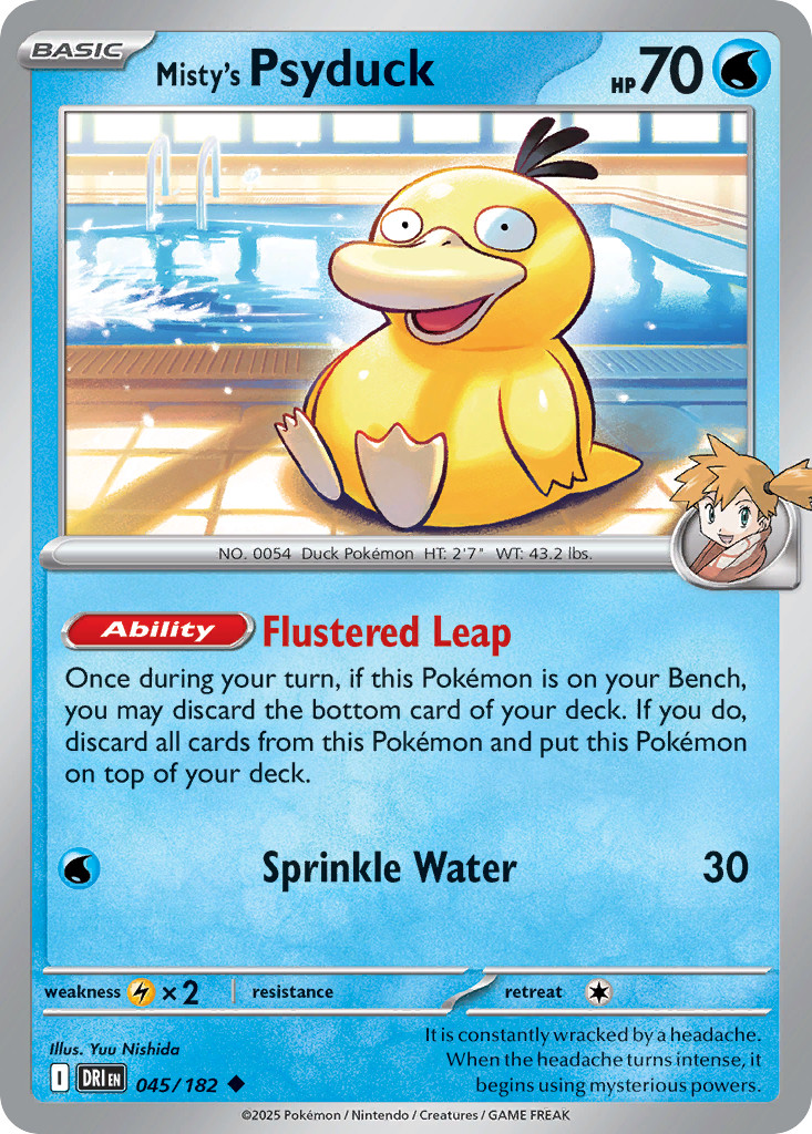 MISTY\'S PSYDUCK 045/182 NM POKEMON MISTY\'S PSYDUCK 045/182 NM POKEMON