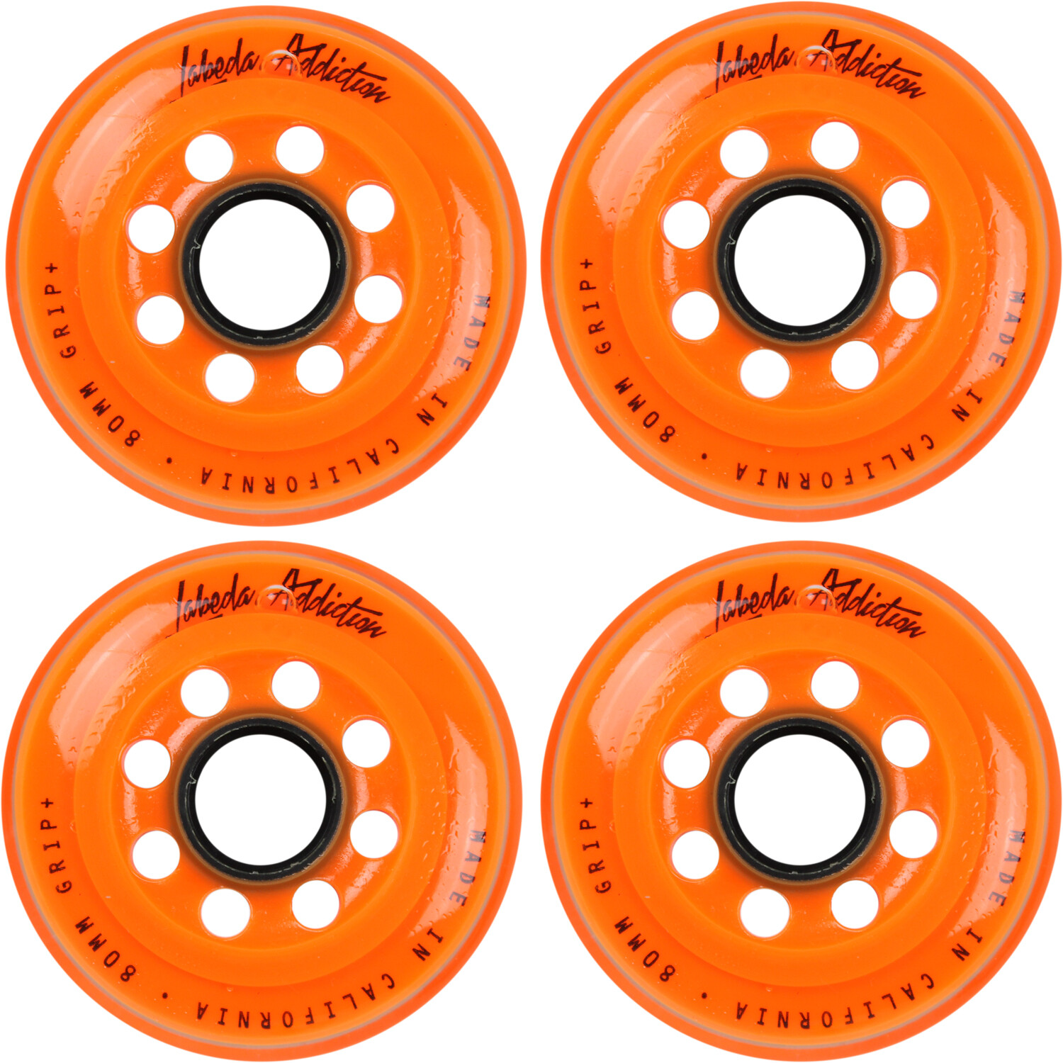 Labeda Inline Roller Hockey Skate Wheels Addiction Orange 80mm SET OF 4 Labeda Inline Roller Hockey Skate Wheels Addiction Orange 80mm SET OF 4